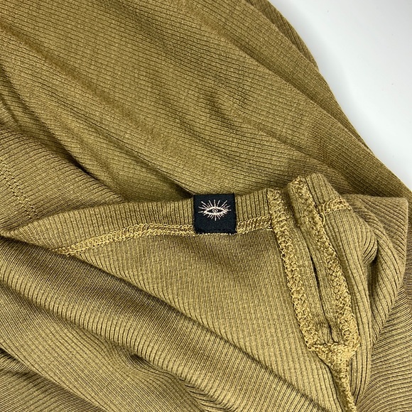 Scotch & Soda Ribbed Long MocNeck Tank.  Sz 1 Moss Green - Picture 10 of 10